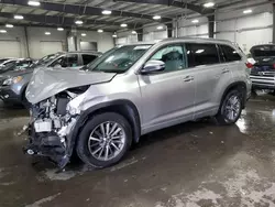 Salvage cars for sale at Ham Lake, MN auction: 2018 Toyota Highlander SE