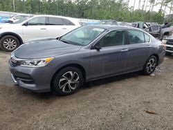 Vehiculos salvage en venta de Copart Harleyville, SC: 2017 Honda Accord LX