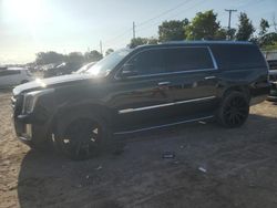 Salvage cars for sale at Riverview, FL auction: 2019 Cadillac Escalade ESV Luxury