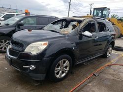 Salvage cars for sale at Chicago Heights, IL auction: 2010 Chevrolet Equinox LTZ