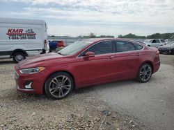 Salvage cars for sale at Kansas City, KS auction: 2019 Ford Fusion Titanium