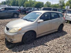 Salvage cars for sale from Copart Chalfont, PA: 2003 Toyota Corolla Matrix XR