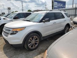 Salvage cars for sale at Chicago Heights, IL auction: 2013 Ford Explorer XLT