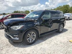 Salvage cars for sale at Houston, TX auction: 2020 Infiniti QX80 Luxe