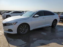 Salvage cars for sale at Grand Prairie, TX auction: 2021 Honda Accord EXL