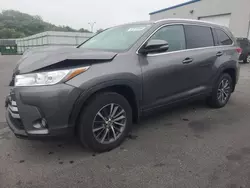 Salvage cars for sale at Assonet, MA auction: 2017 Toyota Highlander SE