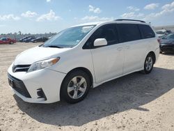 Salvage cars for sale at Houston, TX auction: 2018 Toyota Sienna LE