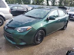 Salvage cars for sale at Bridgeton, MO auction: 2016 Toyota Corolla L