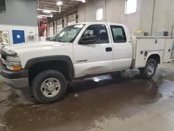 Salvage cars for sale from Copart Blaine, MN: 2002 Chevrolet Silverado K2500 Heavy Duty