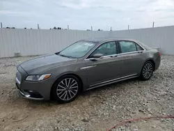 Lincoln Continental salvage cars for sale: 2017 Lincoln Continental Select