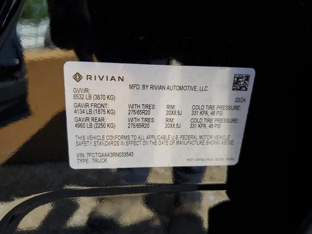 2024 Rivian R1T Adventure