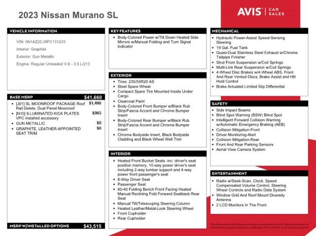 2023 Nissan Murano SL