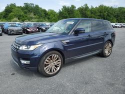 Land Rover salvage cars for sale: 2015 Land Rover Range Rover Sport HSE