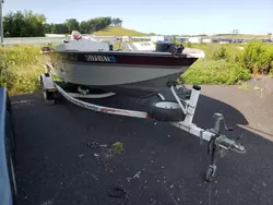 Salvage boats for sale at Mcfarland, WI auction: 2000 Mirro Craft Boat With Trailer