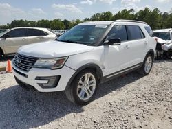 Salvage cars for sale at Houston, TX auction: 2017 Ford Explorer XLT