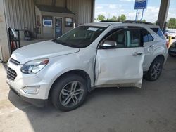 Chevrolet salvage cars for sale: 2016 Chevrolet Equinox LTZ