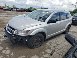 Salvage cars for sale at Indianapolis, IN auction: 2013 Dodge Journey SE