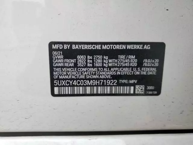 2021 BMW X6 Sdrive 40I