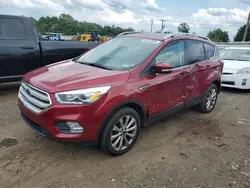 Salvage cars for sale at Hillsborough, NJ auction: 2018 Ford Escape Titanium