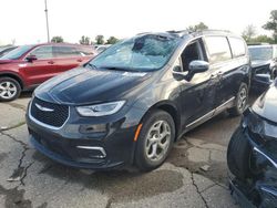 Salvage cars for sale at Woodhaven, MI auction: 2023 Chrysler Pacifica Limited