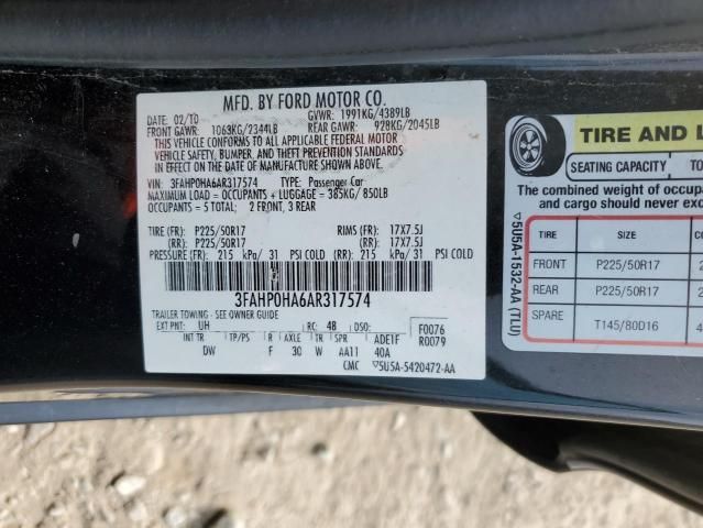 2010 Ford Fusion SE