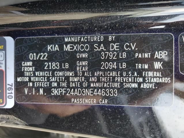 2022 KIA Forte FE