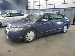 Salvage cars for sale at East Granby, CT auction: 2008 Honda Civic Hybrid