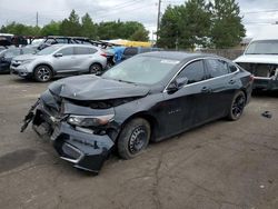 Chevrolet salvage cars for sale: 2017 Chevrolet Malibu LT