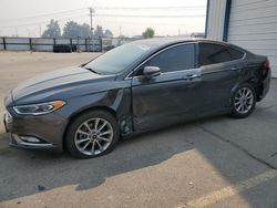 Salvage cars for sale at Nampa, ID auction: 2017 Ford Fusion SE