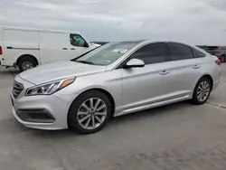 Salvage cars for sale at Grand Prairie, TX auction: 2016 Hyundai Sonata Sport