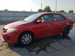 Toyota salvage cars for sale: 2013 Toyota Corolla Base