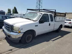 Salvage trucks for sale at Hayward, CA auction: 2002 Ford F250 Super Duty