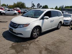 Salvage cars for sale at Woodburn, OR auction: 2015 Honda Odyssey EXL