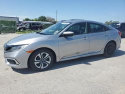 Salvage cars for sale from Copart Orlando, FL: 2019 Honda Civic LX