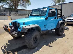 Salvage cars for sale at Albuquerque, NM auction: 2003 Jeep Wrangler / TJ Sport
