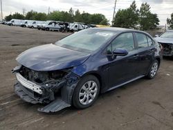 Toyota salvage cars for sale: 2020 Toyota Corolla LE