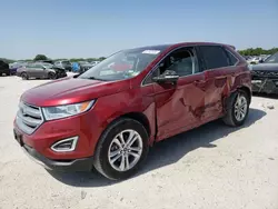 Salvage cars for sale at San Antonio, TX auction: 2017 Ford Edge SEL