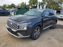 Salvage cars for sale at Bridgeton, MO auction: 2021 Hyundai Santa FE SEL