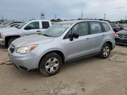 Salvage cars for sale from Copart Chicago Heights, IL: 2014 Subaru Forester 2.5I