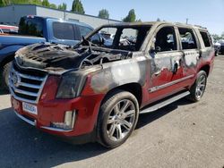 Salvage cars for sale at Portland, OR auction: 2015 Cadillac Escalade Luxury