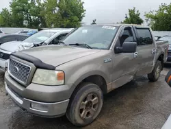 Salvage trucks for sale at Bridgeton, MO auction: 2004 Ford F150 Supercrew