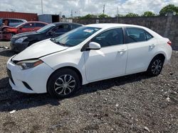 Salvage cars for sale from Copart Homestead, FL: 2015 Toyota Corolla L