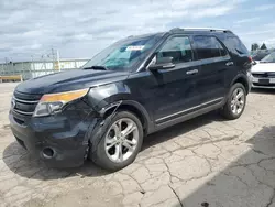 Salvage cars for sale at Dyer, IN auction: 2014 Ford Explorer Limited