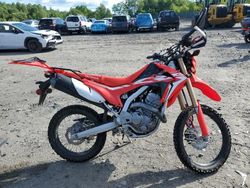 Salvage motorcycles for sale at Duryea, PA auction: 2019 Honda CRF250 LA