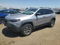 Salvage cars for sale at Brighton, CO auction: 2020 Jeep Cherokee Trailhawk