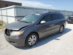 Salvage cars for sale at Kansas City, KS auction: 2014 Honda Odyssey EXL