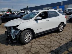 Salvage cars for sale at Woodhaven, MI auction: 2018 Chevrolet Equinox LT