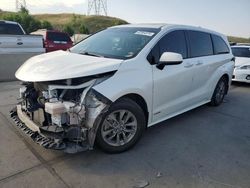 Salvage cars for sale at Littleton, CO auction: 2021 Toyota Sienna XLE