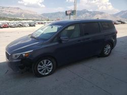 Salvage cars for sale at Farr West, UT auction: 2017 KIA Sedona LX