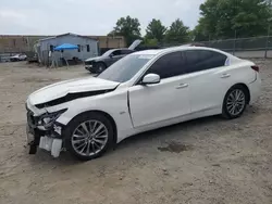 Salvage cars for sale at Baltimore, MD auction: 2018 Infiniti Q50 Luxe